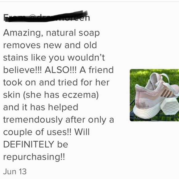 Stain Remover 2 Piece Hand Crafted Goat’s Milk All Natural Stain Remover Bars - Picture 4 of 16